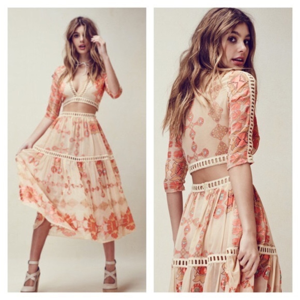For Love & Lemons Barcelona Set - Top/Skirt NWT S